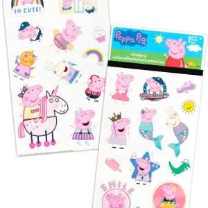 Nicktoons Peppa Pig Backpack and Lunch Box for Kids - 6 Pc Bundle with 16 Peppa Pig School Backpack Bag, Lunch Bag, Flashcards, Stickers, and More - 5