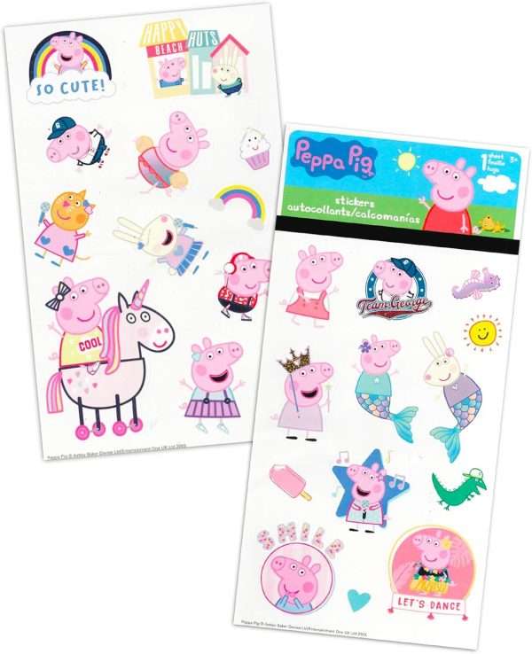 Nicktoons Peppa Pig Backpack and Lunch Box for Kids - 6 Pc Bundle with 16 Peppa Pig School Backpack Bag, Lunch Bag, Flashcards, Stickers, and More - 5