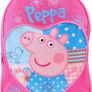Peppa Pig Backpack - Girls Backpacks for School - Cute Bookbag for Kids - Pink - 1