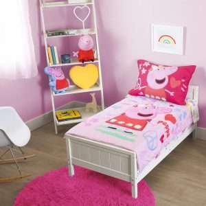 Peppa Pig - Be Nice & Kind 4 Pc Toddler Bed Set, Pink (Pack of 2) - 5