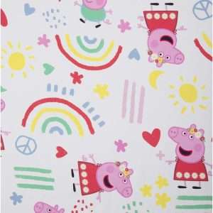 Peppa Pig Be Nice & Kind 4 Piece Toddler Bedding Set - Includes Comforter, Sheet Set - Fitted and Top Sheet + Reversible Pillow Case for Girls Bed, Pink - 3