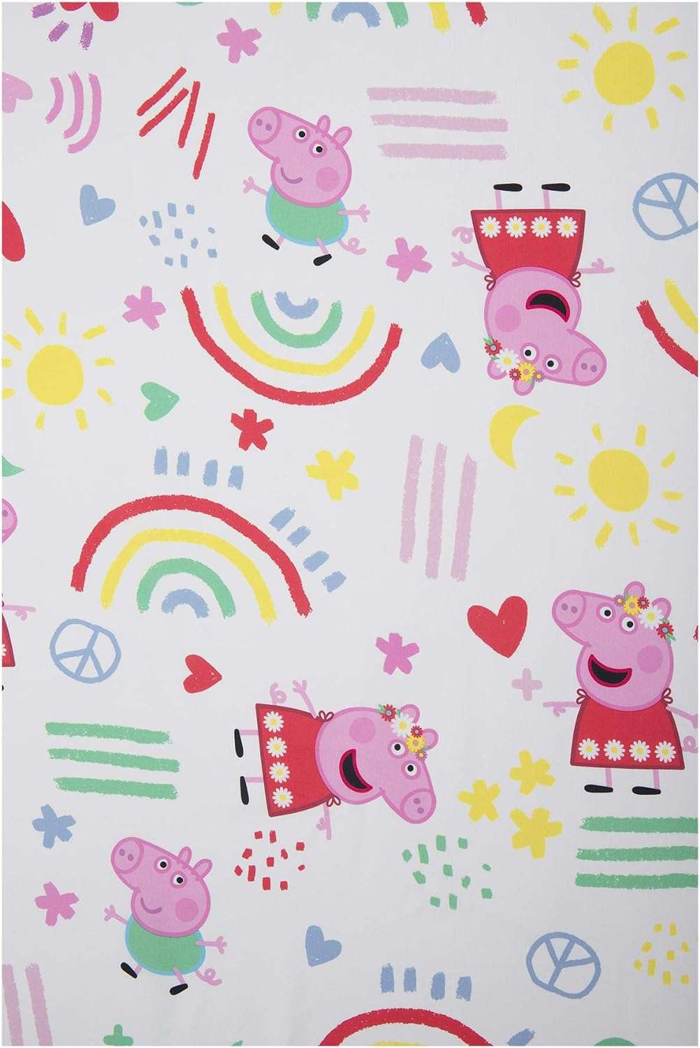 Peppa Pig Be Nice & Kind 4 Piece Toddler Bedding Set - Includes Comforter, Sheet Set - Fitted and Top Sheet + Reversible Pillow Case for Girls Bed, Pink - 3