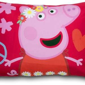 Peppa Pig Be Nice & Kind 4 Piece Toddler Bedding Set - Includes Comforter, Sheet Set - Fitted and Top Sheet + Reversible Pillow Case for Girls Bed, Pink - 5