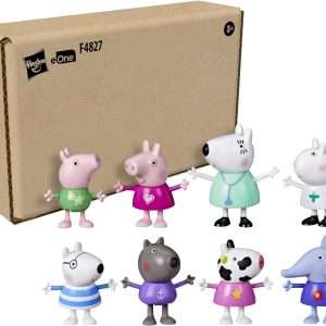 Peppa Pig Dr. Polar Bear Calls On Peppa and Friends Figure Pack, Includes 8 Figures, Preschool Toys, Ages 3 and Up (Amazon Exclusive) - 2
