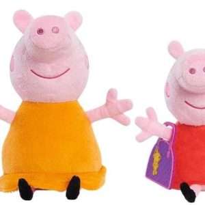 Peppa Pig Family Small Plush Stuffed Animal 4-piece Set, Mummy Pig, Daddy Pig, George, for Ages 2 Up, Amazon Exclusive by Just Play - 1
