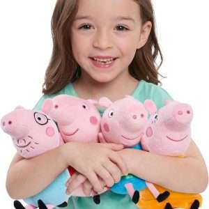 Peppa Pig Family Small Plush Stuffed Animal 4-piece Set, Mummy Pig, Daddy Pig, George, for Ages 2 Up, Amazon Exclusive by Just Play - 2
