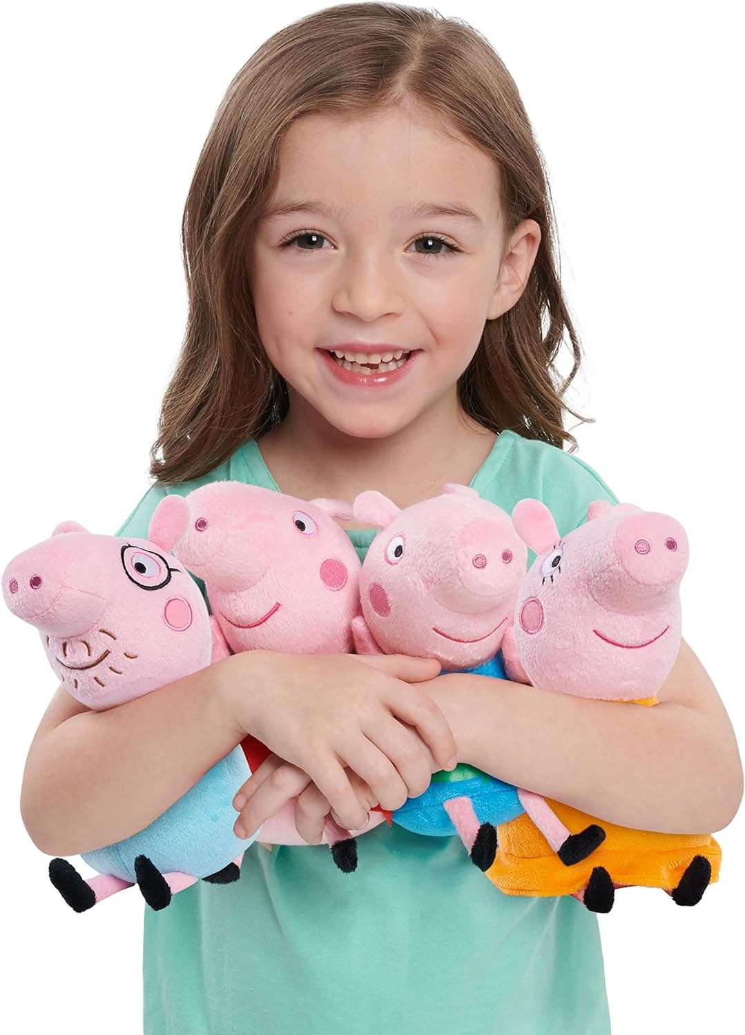 Peppa Pig Family Small Plush Stuffed Animal 4-piece Set, Mummy Pig, Daddy Pig, George, for Ages 2 Up, Amazon Exclusive by Just Play - 2