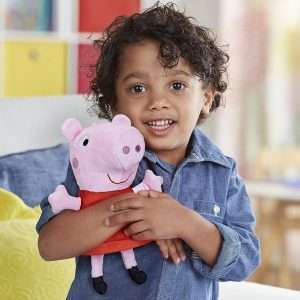 Peppa Pig Giggle 'n Snort Plush Doll, 7.5 Inch, Interactive Stuffed Animal with Sound Effects, Kids Easter Toys, Preschool Gifts, or Basket Stuffers - 4