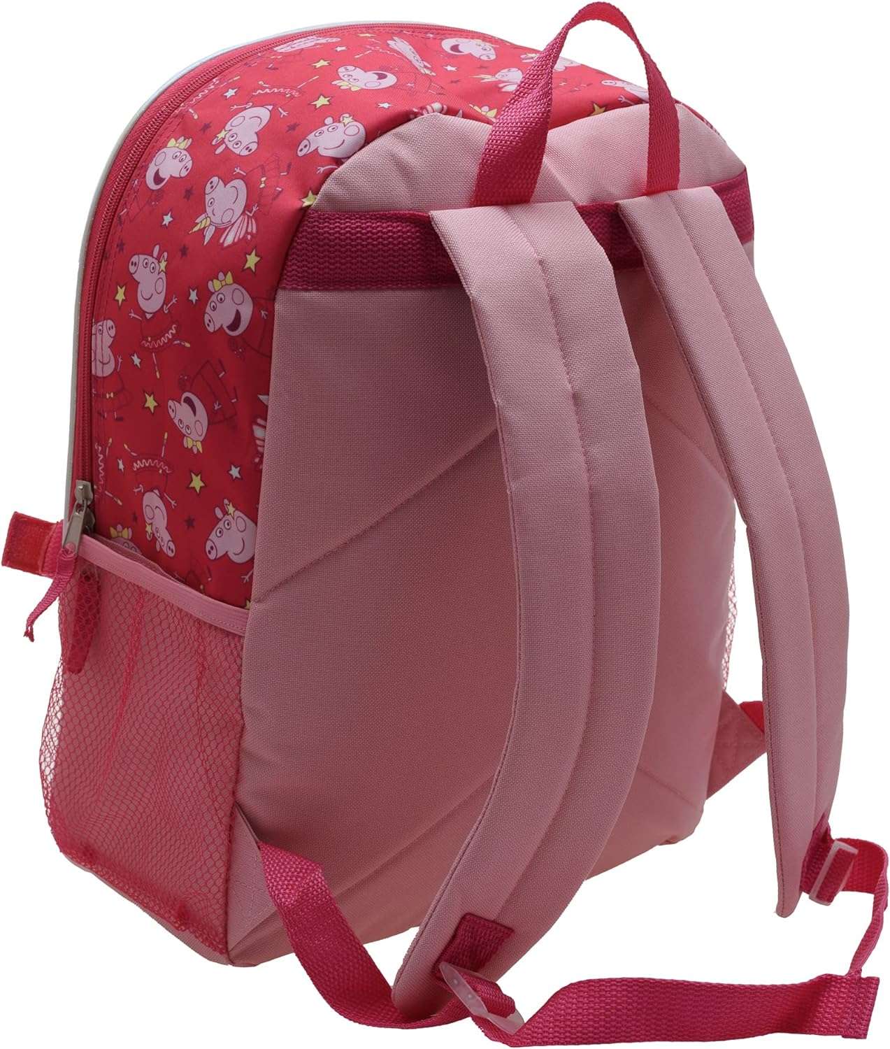 Peppa Pig Girls 4 Piece Backpack Set for Preschool & Kindergarten, Flip Sequin 16 School Bag with Front Zip Pocket, Pink - 4