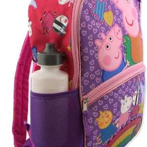 Peppa Pig Girls 5 piece Backpack and Lunch Bag School Set (One Size, Pink-Purple) - 4