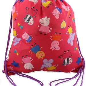 Peppa Pig Girls 5 piece Backpack and Lunch Bag School Set (One Size, Pink-Purple) - 5