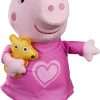 Peppa Pig Peppa’s Bedtime Lullabies Singing Plush Doll, 11 Inch Interactive Stuffed Animal, Preschool Toys for 18 Month Year Old Girls and Boys and Up, with Teddy Bear Accessory - 1