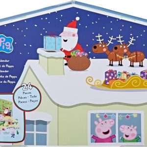 Peppa Pig Advent Calendar with 24 Surprise Toys and Stickers Including 5 Peppa Pig Figures, Preschool Toys for 3 Year Old Girls and Boys and Up - 2