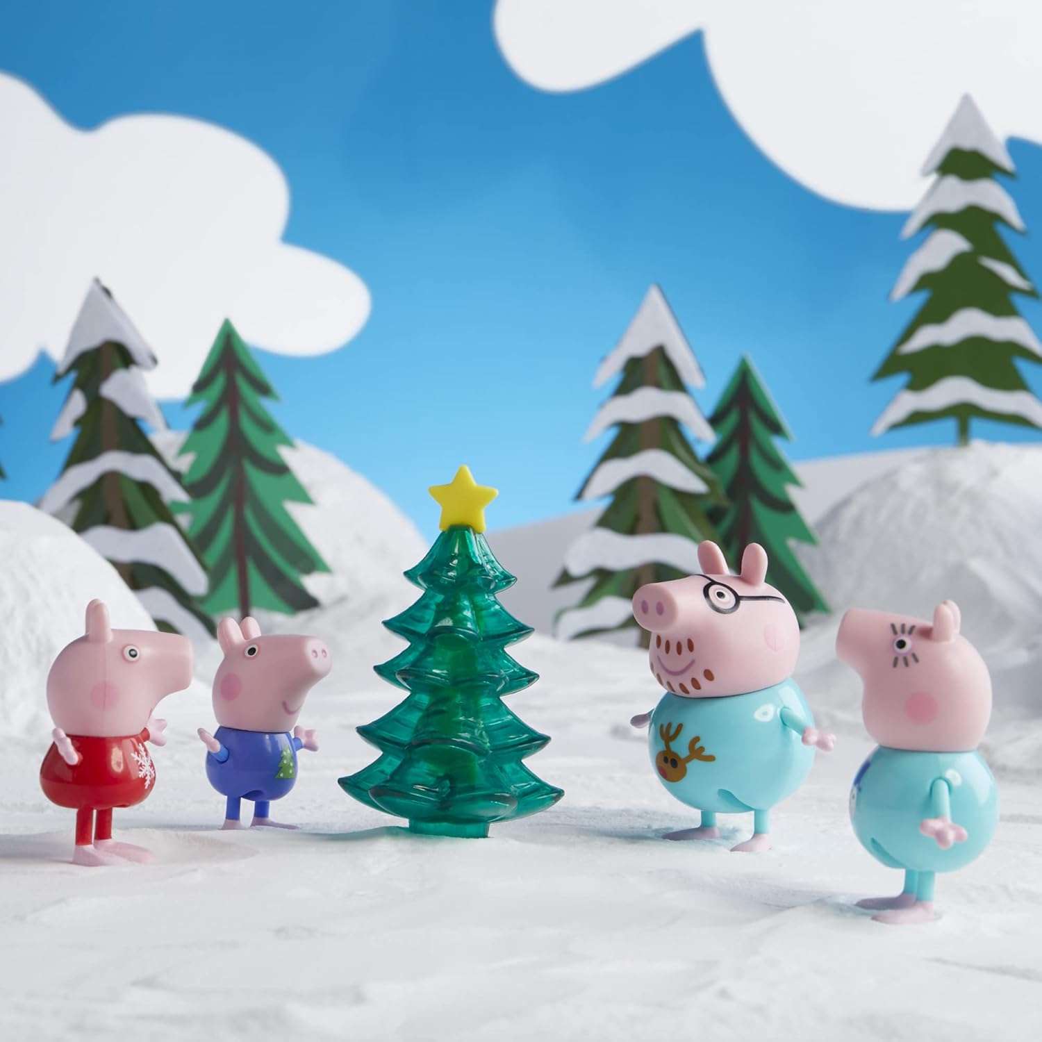 Peppa Pig Peppa’s Kids Advent Calendar, Contains 24 Surprise Toys, 4 Holiday Family Figures; Ages 3 and Up - 4