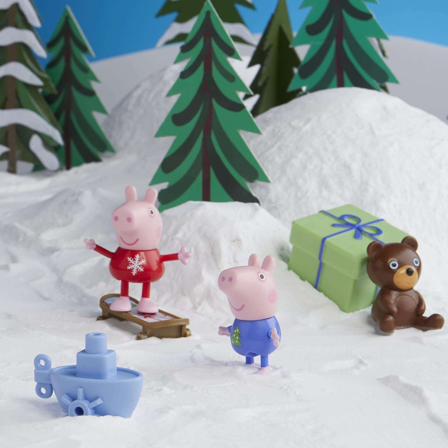 Peppa Pig Peppa’s Kids Advent Calendar, Contains 24 Surprise Toys, 4 Holiday Family Figures; Ages 3 and Up - 6