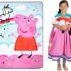 Franco Kids Bedding Super Soft Plush Micro Raschel Blanket, 62 in x 90 in, Peppa Pig - 1