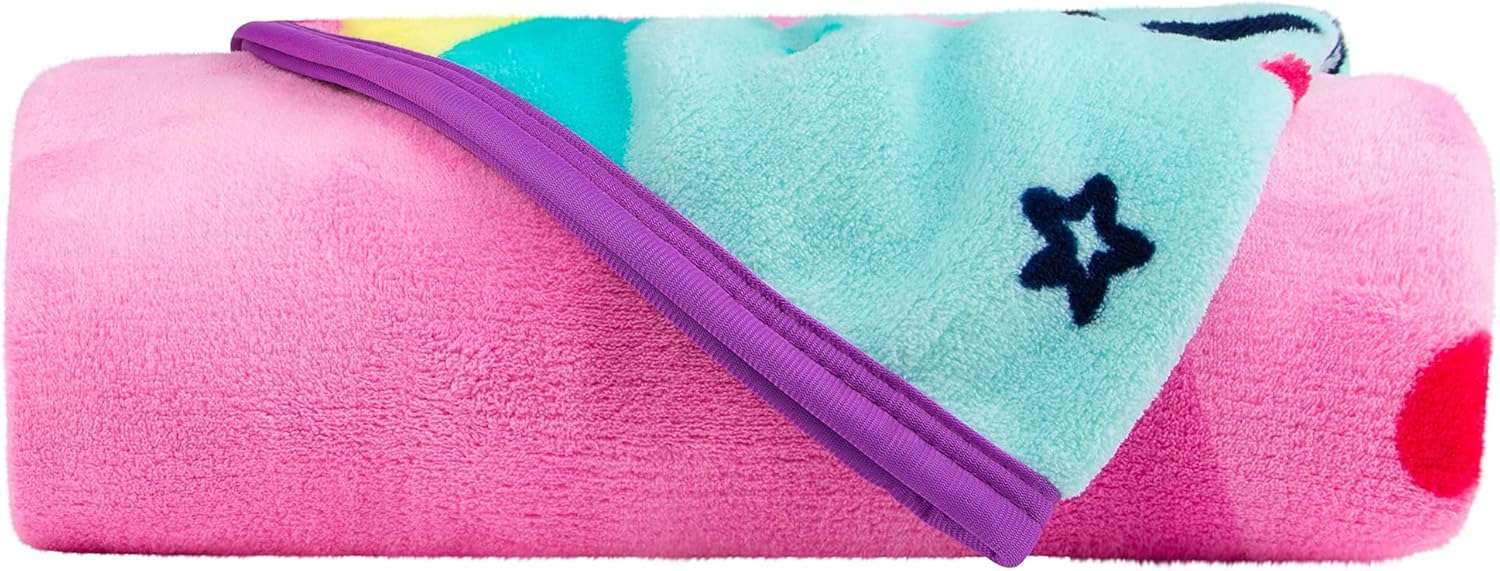 Franco Kids Bedding Super Soft Plush Micro Raschel Blanket, 62 in x 90 in, Peppa Pig - 6