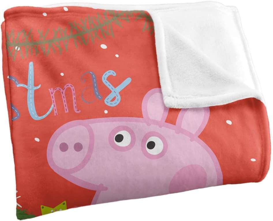 LOGOVISION Peppa Pig Blanket Christmas Fun Kids Silky Touch Blanket, 36 x 58 - 3