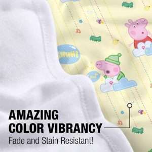 LOGOVISION Peppa Pig Lightweight Baby Blanket, 30X40, Shh Baby's Sleeping Unisex for Infants Girls & Boys - 2