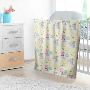 LOGOVISION Peppa Pig Lightweight Baby Blanket, 30X40, Shh Baby's Sleeping Unisex for Infants Girls & Boys - 5