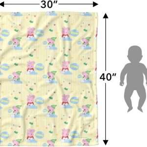 LOGOVISION Peppa Pig Lightweight Baby Blanket, 30X40, Shh Baby's Sleeping Unisex for Infants Girls & Boys - 6