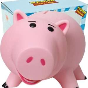 PHOCAS Hamm Piggy Bank Unbreakable Cute Pink Pig Money Bank Plastic Saving Coin Bank for Kids Christmas Birthday Gift - 1