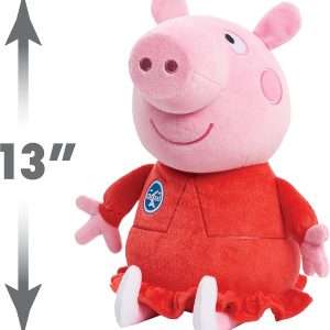 Peppa Pig 13.5-Inch Tourist Peppa Pig Plushie Stuffed Animal, Pig, Light Up Camera, Kids Toys for Ages 3 Up, Amazon Exclusive by Just Play - 4