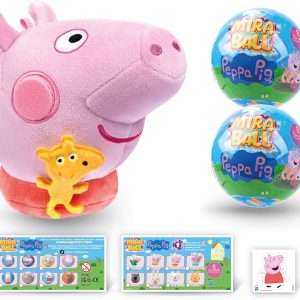 Peppa Pig, Blind Box Surprise Plushies - Mystery Action Figures Toy, Cute Stuffed Animal - Great for Gifts & Party Favors, Aged 3+ (1-Pack) - 1