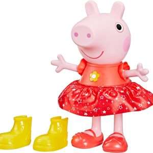 Peppa Pig Peppa’s Muddy Puddles Party Singing and Dancing Doll, Interactive Electronic Preschool Toys for Girls and Boys, Ages 3+ - 1