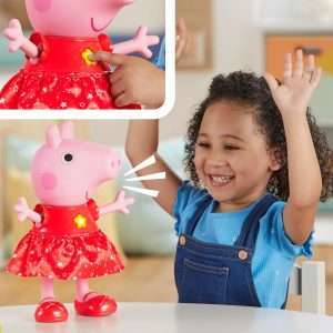 Peppa Pig Peppa’s Muddy Puddles Party Singing and Dancing Doll, Interactive Electronic Preschool Toys for Girls and Boys, Ages 3+ - 10