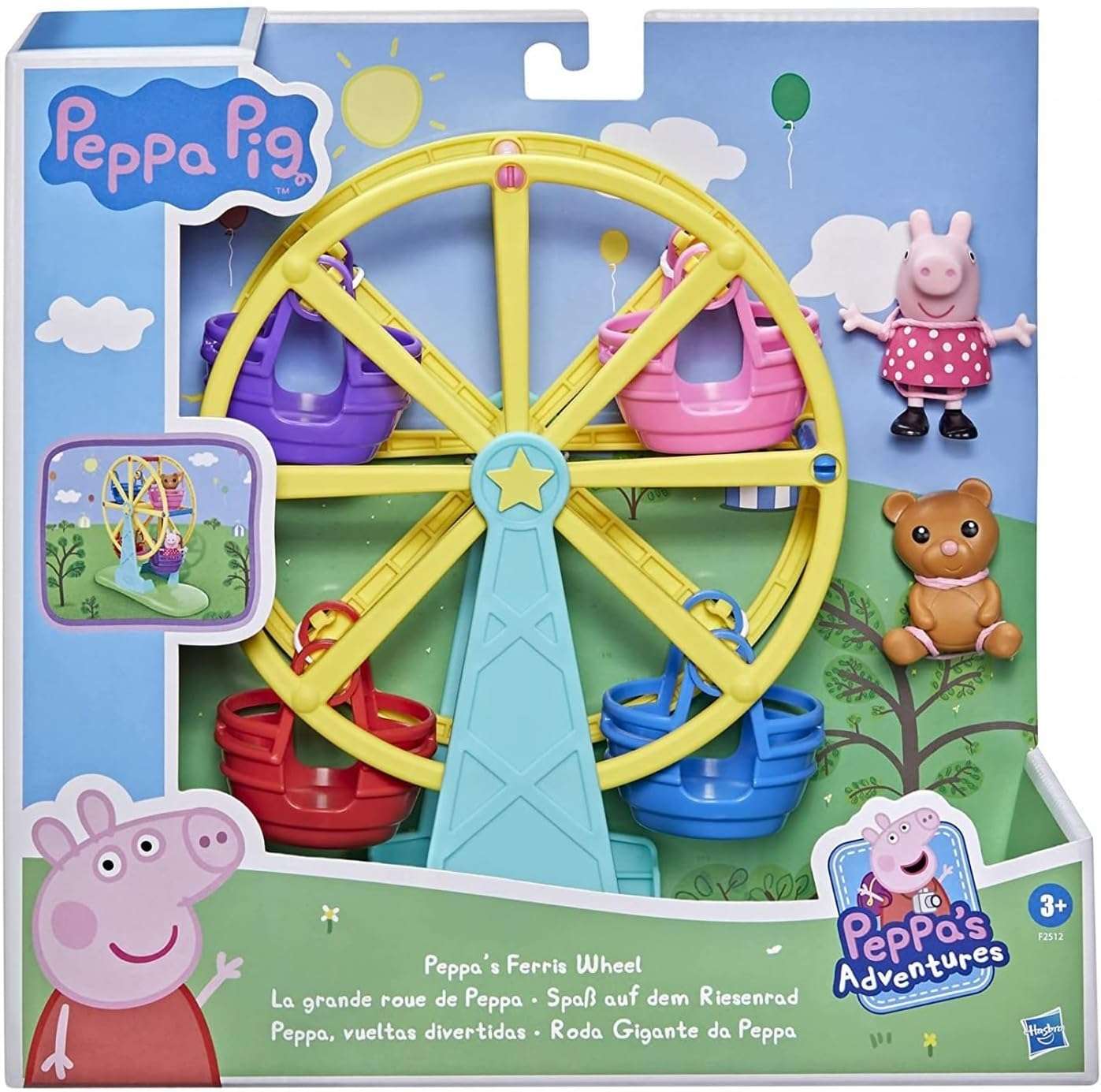Peppa Pig Peppa’s Adventures Peppa’s Ferris Wheel Playset Preschool Toy Figure and Accessory for Kids Ages 3 and Up - 2