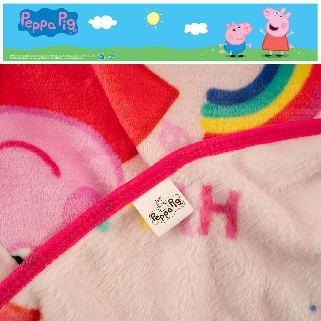Franco Peppa Pig Kids Bedding Super Soft Cozy Silk Touch Throw, 40 in x 50 in, (Officially Licensed Product) - 3