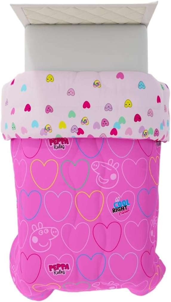 Franco Peppa Pig Kids Bedding Super Soft Microfiber Reversible Comforter, Twin, (Officially Licensed Product) - 3