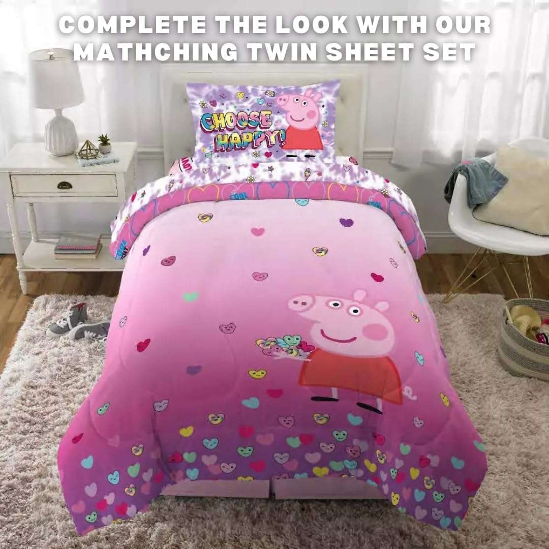 Franco Peppa Pig Kids Bedding Super Soft Microfiber Reversible Comforter, Twin, (Officially Licensed Product) - 5