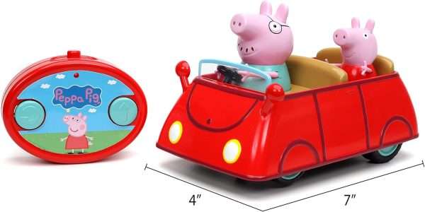 Jada Toys Peppa Pig RC Remote Control Car Red, Toys for Kids - 2
