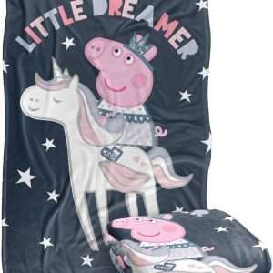 LOGOVISION Peppa Pig Little Dreamer Kids Silky Touch Blanket, 36 x 58 - 2