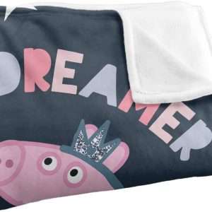 LOGOVISION Peppa Pig Little Dreamer Kids Silky Touch Blanket, 36 x 58 - 3