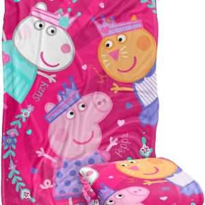 LOGOVISION Peppa Pig Peppa Suzy Candy Friends Kids Silky Touch Blanket, 36 x 58 - 2