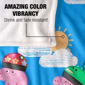 LOGOVISION Peppa Pig World is an Adventure Peppa and George Kids Silky Touch Blanket, 36 x 58 - 4