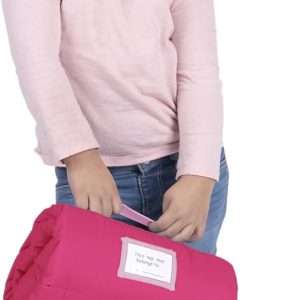 NoJo Peppa Pig I'm so Happy Toddler Nap Mat - Includes Attached Pillow and Fleece Blanket - 9