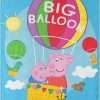 Northwest Peppa Pig Micro Raschel Throw Blanket, 46 x 60, Big Balloon - 1