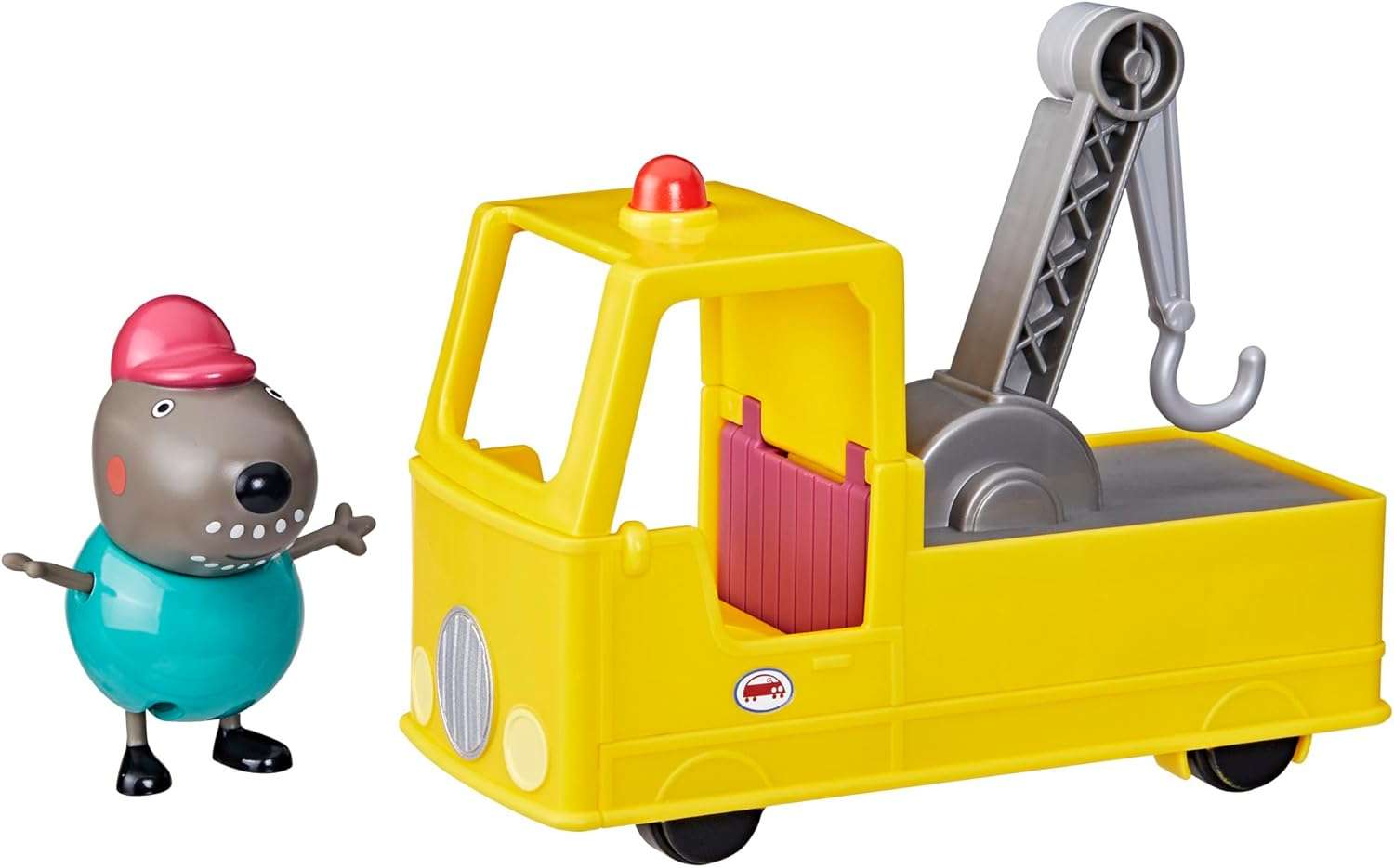 Peppa Pig Granddad Dog's Tow Truck Construction Vehicle and Figure Set, Preschool Toys for Boys and Girls 3 Years and Up - 1