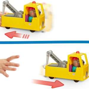 Peppa Pig Granddad Dog's Tow Truck Construction Vehicle and Figure Set, Preschool Toys for Boys and Girls 3 Years and Up - 3