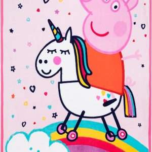Peppa Pig Kids Bedding Super Soft Micro Raschel Throw, 46 in x 60 in, By Franco, Prints May Vary - 5