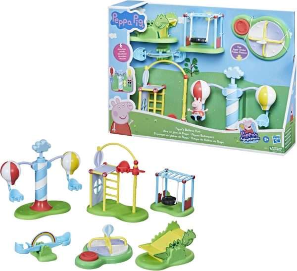 Peppa Pig Peppa’s Adventures Peppa’s Balloon Park Preschool Toy, Playset Perfect for Easter Basket Stuffers, Great Gifts Toys for Kids (Amazon Exclusive) - 2