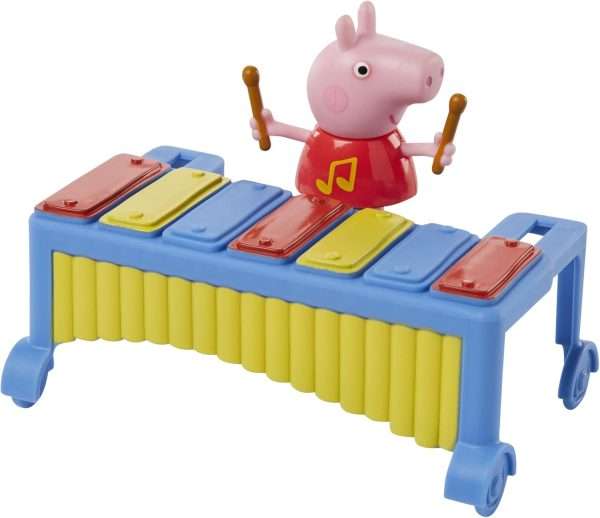 Peppa Pig Peppa's Adventures Peppa's Making Music Fun Preschool Toy, 2 Figures and 3 Accessories, Back to School Gifts for Kids, Ages 3+ - 6