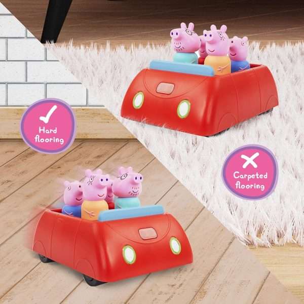 Peppa Pig's Clever Car Interactive Pre-School Toy With Lights And Sounds - Self Driving - Plays Peppa Music And Talks - Motorized Vehicle With Collision Avoidance Sensors– Red - 3
