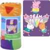 XWI Peppa Pig Throw Blanket 45 x 60 Team Pepa Suzy Sheep Candy Cat Purple Stars