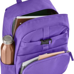 Let's Make Memories Kids Backpack for School - Personalized - Peppa Pig Bookbag with Optional Lunch Box - Purple - Dance - 6
