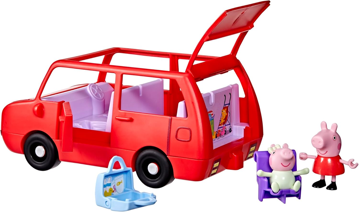Peppa Pig Peppa's Big Family Car with 2 Figures (Fits 5), Toy Car Playset for Girls and Boys, Kids, Ages 3+ - 1